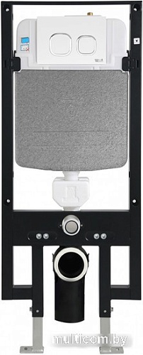 Унитаз подвесной WeltWasser Amberg 497 + Salzbach 043 MT-BL + Amberg RD-WT (черный матовый)