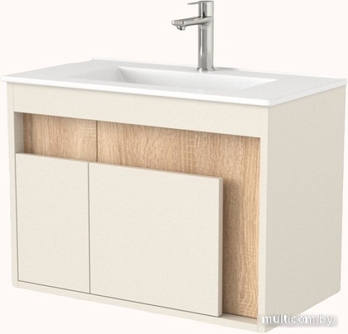 Дабер Тумба под умывальник 016 WeltWasser Deilbach 7517-70 Т16.7W.0.18 (бежевый/дуб бардолино)