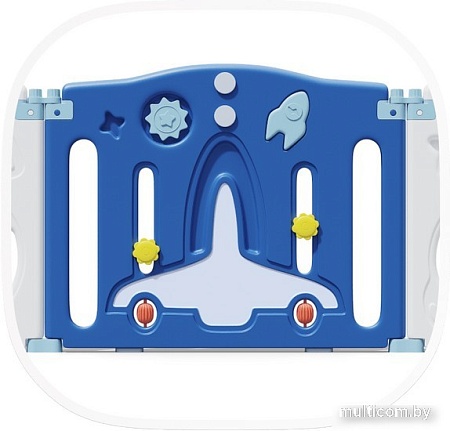 Игровой манеж UNIX kids SUPREME Space 160x160 Blue с качелями