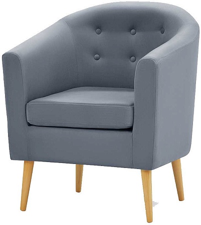 Интерьерное кресло Mio Tesoro Джон 117 (841 светло-серый)