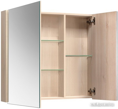 Belux Шкаф с зеркалом Стокгольм ВШ 80 (183, акация лэйкленд светлая)