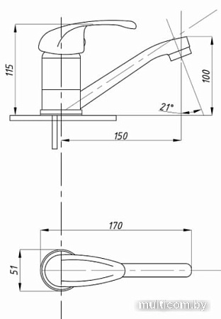 Смеситель Tsarsberg TSB-615-1202