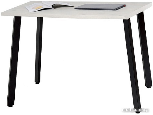 Кухонный стол Millwood Шанхай Л18 120x70 (дуб белый Craft/металл черный)
