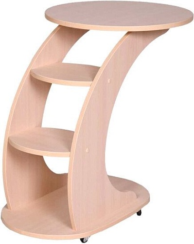 Журнальный столик Мебелик Стелс (молочный дуб)