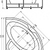 Ванна Aquatek Поларис 1 140x140 (с каркасом и экраном)