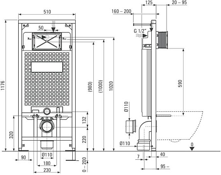 Унитаз Deante Peonia CDEN6ZPW
