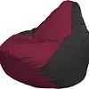 Кресло-мешок Flagman Груша Макси Г2.1-299 (бордовый/чёрный)