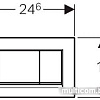 Панель смыва Geberit Sigma 30 115.883.01.1 (белый матовый лак/белый)