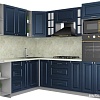 Готовая кухня Интерлиния Мила Шато 1.88x2.4 ВТ левая (индиго/индиго/опал светлый)