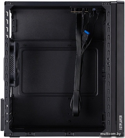 Корпус 1stPlayer WD1 WD1-BK-3F (черный)