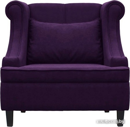 Интерьерное кресло Brioli Людвиг (велюр, B40 фиолетовый/темные ножки)