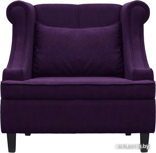 Интерьерное кресло Brioli Людвиг (велюр, B40 фиолетовый/темные ножки)