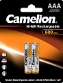 Аккумулятор Camelion AAA 600mAh 2 шт. NH-AAA600-BP2