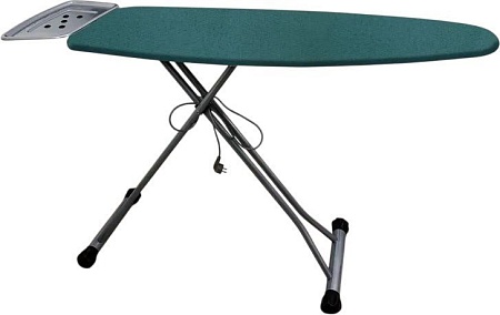 Чехол для гладильной доски Comfort Alumin С подложкой 120x42см (лен/мятно-бирюзовый)