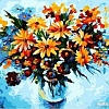 Картина по номерам Белоснежка Разноцветные ромашки 3012-CS
