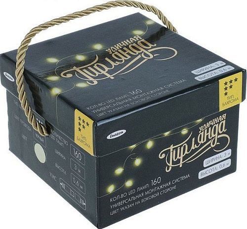 Бахрома Luazon 3x0.6 м (белый теплый) [1080168]