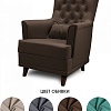 Интерьерное кресло Mio Tesoro Каприз (Velutto 23/шоколад)