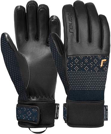 Горнолыжные перчатки Reusch Petra Vlhova R-Tex Xt 6231271-4470 (р-р 6, Dress Blue/Gold)