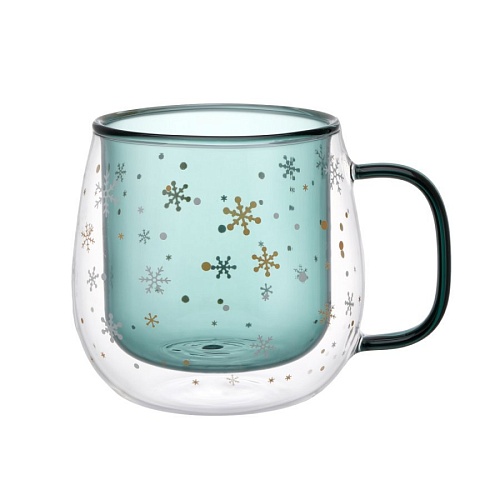 Кружка Mandarin Decor Зима D1G7935BH-350G (зеленый)