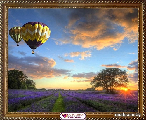 Алмазная мозаика Алмазная Живопись Полет на воздушном шаре АЖ-1414