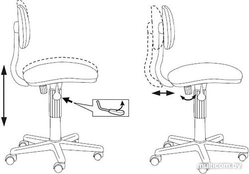 Кресло Бюрократ CH-201NX/Military