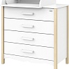 Комод Атон Мебель Felix (белый/натуральный)