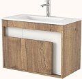 Дабер Тумба под умывальник 016 WeltWasser Deilbach 7517-70 Т16.7W.0.21 (дуб галифакс/белый)