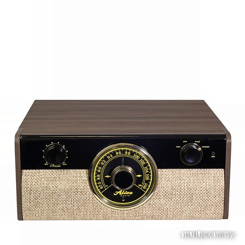 Виниловый проигрыватель Alive Audio Fusion Dark Wood