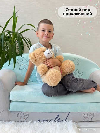 Классическая игрушка Sun&Rain Медведь Семен в кофте 30см (темный латте)