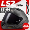 LS2 FF805 Thunder C GP Pro Fim (2XL, черный матовый)