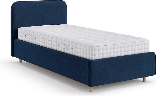 Кровать Sonit Mia 90x200 шенилл Eclipse (15 синий)
