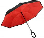 Зонт Inspirion Flipped (красный/черный)