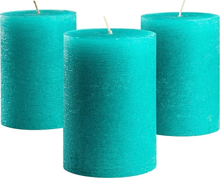 Набор свечей Мелт 100 мм (3 шт, бирюзовый)