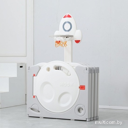 Игровой манеж UNIX kids SUPREME Space 200x200 Grey