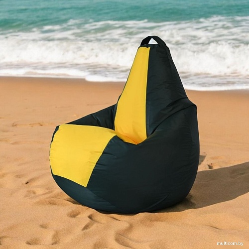Кресло-мешок Mio Tesoro Груша Kombo XXL GF-130x85-ZZH (зеленый/желтый)