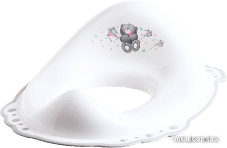 Детская накладка на унитаз Maltex Мишка 4088 (серый/белый)