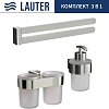 Набор аксессуаров для ванной Lauter 21TS3016 + 21TS3020 + 21TS3003 (Chrome, 3 предмета)