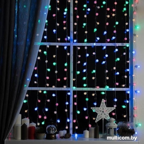 Световой дождь Luazon Занавес 360 LED 2х1.5м (мульти) 2361724