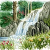 Алмазная мозаика Алмазная Живопись Лесной ручей АЖ-160