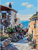 Картина по номерам Белоснежка Городок на побережье Коста-Брава 800-ASV