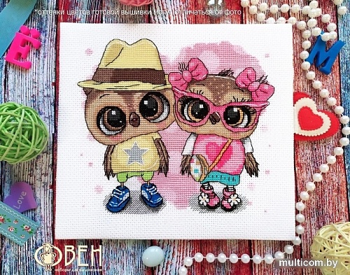 Набор для вышивания Овен Первая любовь 1266