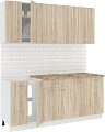 Готовая кухня Кортекс-мебель Корнелия Лира-лайт 1.9м (дуб сонома/мадрид)