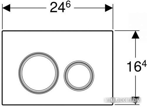 Панель смыва Geberit Sigma 21 115.884.SI.1 (хром глянцевый)