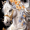 Алмазная мозаика Феникс+ Лошадь в цветах 70819