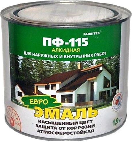 Эмаль Farbitex ПФ-115 1.9кг (хаки) [Ф3459960]