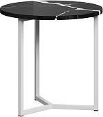 Журнальный столик LoftyHome Годмар Тренто 1627720 (мрамор блэк/белый)