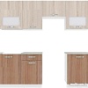 Кухня ВерсоМебель Эко-6 2.3 (ясень шимо светлый/ясень шимо темный)