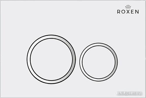 Унитаз подвесной Roxen Porto One Rimless 6 в 1 StounFix Slim 505547 (кнопка: белый глянец)