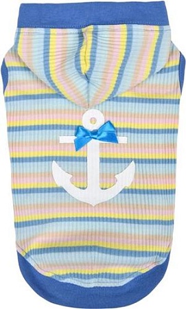 Футболка Pinkaholic Maire с капюшоном NAWA-TS7710-BL-L (синий)