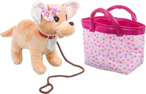 Классическая игрушка Bondibon Милота Собачка Чихуахуа в розовой сумке BB4604